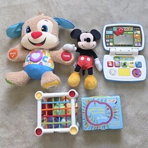 Fisher-Price Plush Learning Puppy And Dr.Seuss Book Bundle